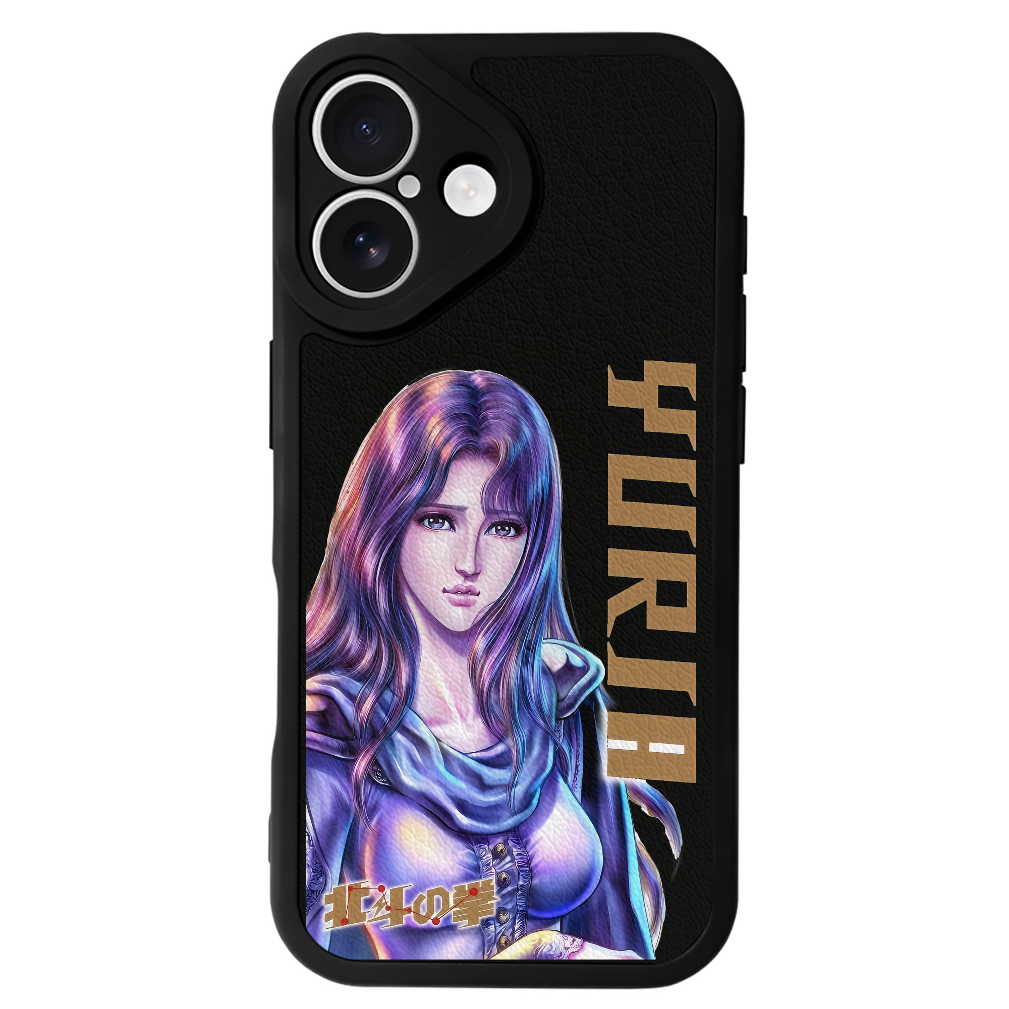 （画像用） 北斗の拳 Fist of the North Star 【iPhone 16シリーズ対応】シリコンスマホケース（レザー調） 材質：シリコン